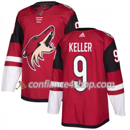 Adidas Maillot de Hockey Arizona Coyotes Clayton Keller 9 2017-2018 Maroon Authentic - Homme